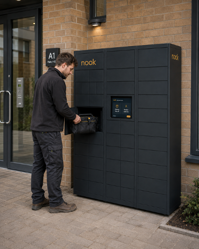 Maintenance collection from nook N32 locker